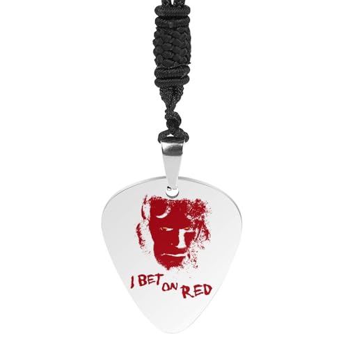 ギター ピック Hellboy ヘルボーイ ネックレス 装飾 黒ロープ付き 携帯便利 音楽愛好家 男女兼用 耐衝撃性 初心者 ベテラン 楽器 ウクレレ アクセサリー 軽量 おしゃれ 記念日