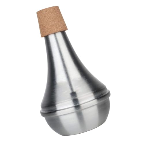 OFFSCH Aluminum Trumpet Practice Mute Cork Mute for Trombone Horn Lightweight Easy Install