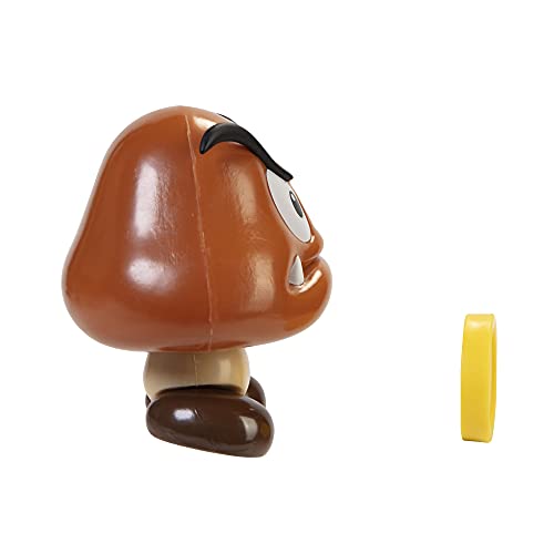 Super Mario Action Figure 4 Inch Goomba Collectible Toy With Coin Accessory #TOP2