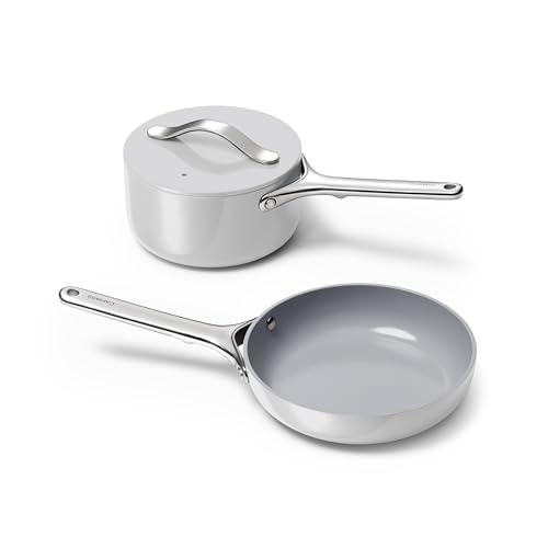 Le Creuset Vs Caraway: Which Cookware Set Reigns Supreme? 11 Cookware Set Caraway Mini Cookware Set - Non-Stick Ceramic Fry Pan (1.05 qt, 8