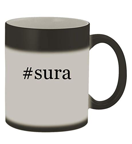 #sura - 11oz Hashtag Magic Color Changing Mug, Matte Black