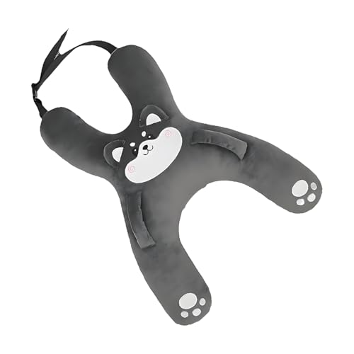 Genérico Almohada Sillita Coche Infantil,con Soporte Cervical en Forma de Animales Juguete,Almohada De Coche Infantil con Soporte Lumbar Bonito | para Bebés Niños Y Niñas Viajes En Autobús Tren Avión