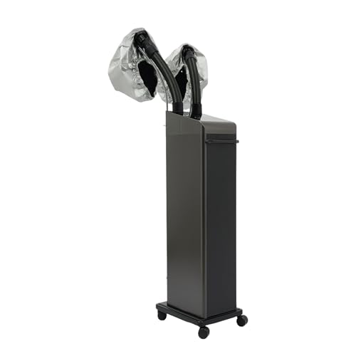 Image of Professional Nano Hair Steamer Machine, 800W Multifunctional Micro Mist Salon Processor 2 Vaporizing Caps for Hair Deep Care Repair Salon Spa Without Damage(Black)