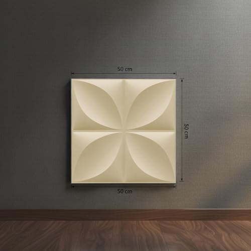 Image of Kayra Decor 3D Wall Panel Butterfly Design White Tail Color 19.7 inch x 19.7 inch (Pack of 12) - Covers 32.34 Sq. Ft.