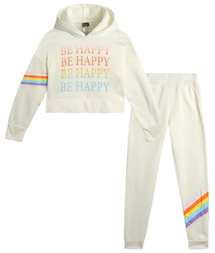 Image of Angel Face Girls Sweatsuit - 2 Piece Girls Jogger Set with Soft Fleece Hoodie Sweatshirt and Jogger Sweatpants (Sizes: 7-14)