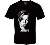 Qanipu Leonardo Dicaprio T-Shirt Schauspieler Filme Gr. Black