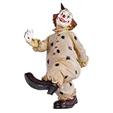 Design de cirque vintage européen : cette statue de clown capture le charme nostalgique d'un cirque européen classique, avec un costume détaillé, une posture expressive et une esthétique intemporelle qui évoque un sentiment d'histoire ludique.
