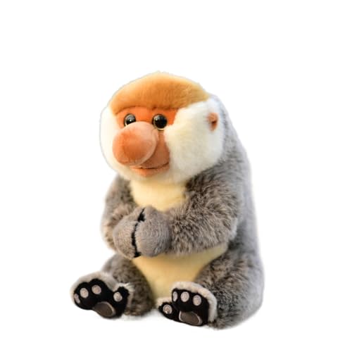 Jouet en peluche de singe proboscis poupée d'animal en peluche mignonne aimantée