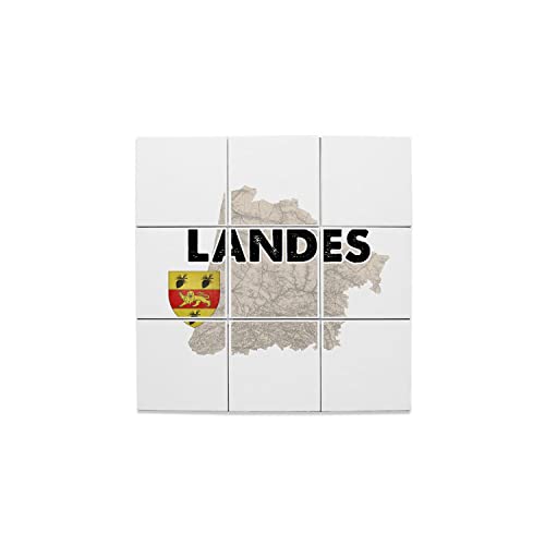 Carreaux céramique décoratifs pour habiller un mur blanc avec la carte de Dax