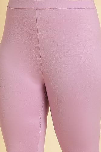 Image of W for Woman Purple Knitted Solid Tights 23AUW60105-220714 L