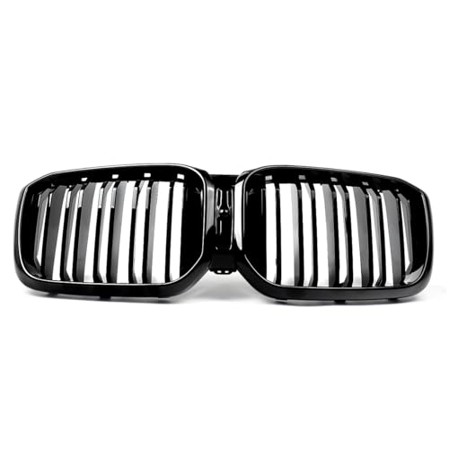 Calandre de pare-choc avant avec grille de capot noire brillante pour G01 et G02