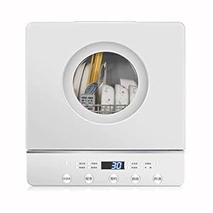 Aanrecht vaatwasser, draagbare vaatwasser Watertank, geen aansluiting nodig, 5 programma’s, 360 ° dubbele spray…