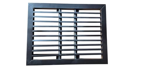 Image of Aluminium Powder Coated Grill, ac, hvac, ventilation grill, home,lReturn Air Grill for Wall, Sidewall and Ceiling (BLACK, 8 inch*6 inch)