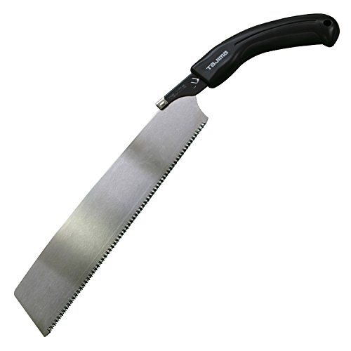 TAJIMA Pull-Stroke Saw - 300 mm x 13 TPI Japanese Flush Cut Hand Saw with Quick-Release Blade & Non-Slip Elastomer Handle - JPR-300