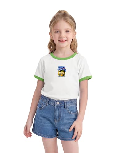 Image of Stelle Girls Retro Graphic T Shirt Soft Stretch Crewneck for School | Lightweight, Breathable, Soft, Stretchy, Cherry graphic, Relaxed fit, School, Play, Sports, Everyday wear, Vintage style