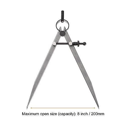 Harfington HTA230627HH000483 Spring Joint Caliper 8 Inch / 200Mm Adjustable Spring Divider Caliper thumb #2
