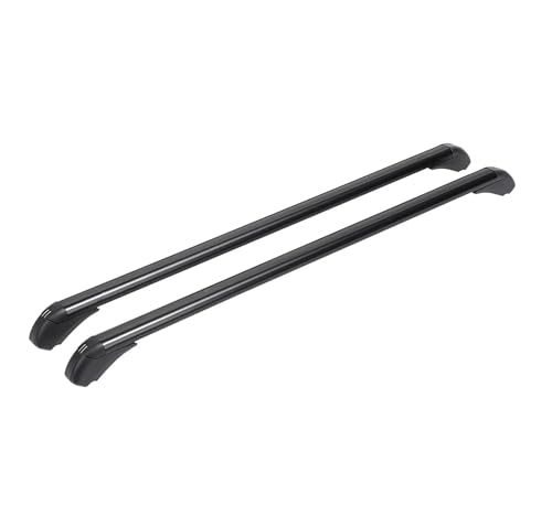 Barres de toit en aluminium avec cles pour porte-bagages de voiture