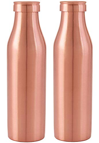 Image of Nirlon Rust Free Copper Bottle Set, 1000Ml, Set of 2
