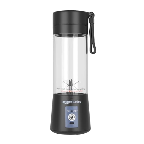 Amazon Basics Portable Blender | 150-Watt Motor, 2000 mAh USB Rec...