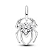 ZURWTCH Halloween Charm Fit Women Bracelet Necklaces Fashion Gifts 925 Sterling Silver DIY Jewelry (Halloween Spider Dangle Charm M1833)