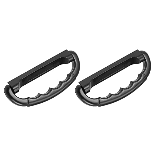 Image of METALLIXITY Luggage Handle (108mm /4.25 inch) 2Pcs, Plastic Pull Handle Grip Replacement - for Home Box Case Suitcase, Black