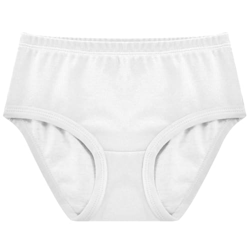 Joisal Solid White Panties Little Girl Girls Underwear Toddler Cotton Aesthetic Briefs Kids Undies 2t
