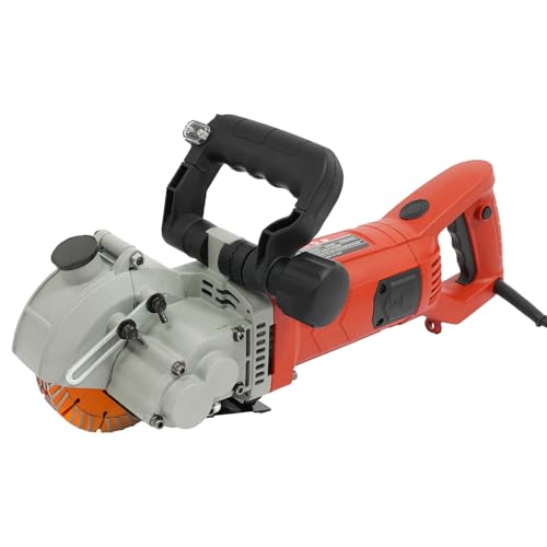 Wall Chaser with Dual Dust Removal 5000W 6500RPM Professional Electric Wall Chaser with Adjustable Cutting Depth & Width for Brick Concrete