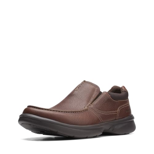 Clarks Herren Bradley Free Slipper, Hellbraunes Trommelleder, 48 EU – Ansicht 1