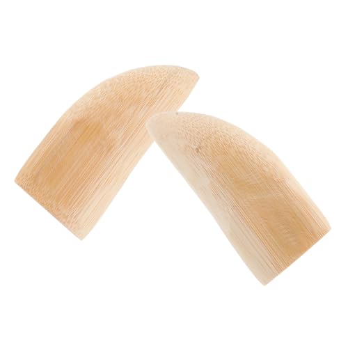 FUNOMOCYA 1 Pair Hand Carved Divination Tool Cups Sacrifice Cup Divination Holy Cups Sacred Gua Cup Divination Tools Divination Cups Supplies Divination Cup Beige