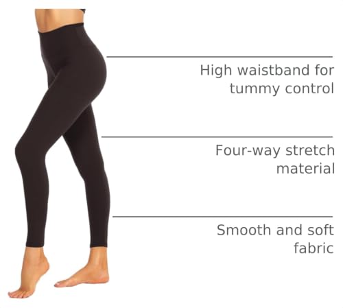 Image of ZOOSIXX High Waisted Leggings for Women Tummy Control Soft Workout Lounge Gym Pants