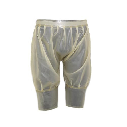 Pantalones de látex transparentes talla L con cintura extra ancha 5