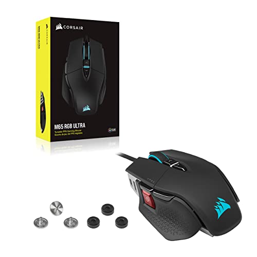 Corsair M65 RGB Ultra Wired Adjustable Weight FPS PC Gaming Mouse – Black - image 8