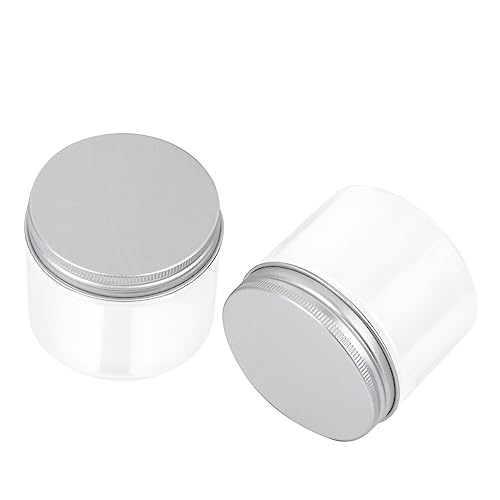 ZUNOXAZ Lot de 6 Boîtes de Conservation 150 Ml Couvercles Alu, Plastique Alimentaire Transparent, Étanches et Empilables, Organisateur Cuisine pour Aliments...