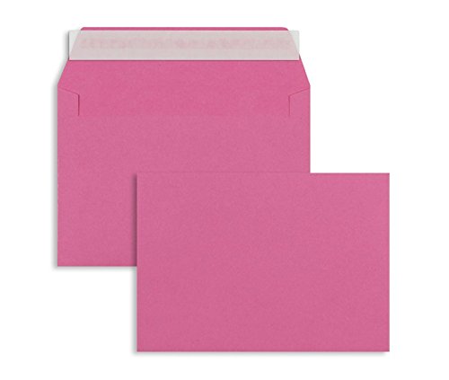 Farbige Briefhüllen | Premium | 229 x 324 mm (DIN C4) Rosa (100 Stück) mit Abziehstreifen | Briefhüllen, Kuverts, Couverts, Umschläge mit 2 Jahren Zufriedenheitsgarantie