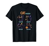 black cat moods black cat animal owner maglietta