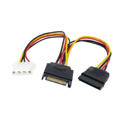 Cable Serial SATA 20 cm con Conectores 15Pin y SATA