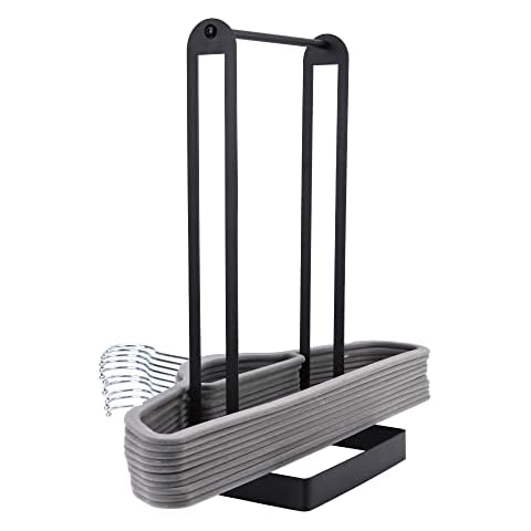 Hanger Organizer Stacker, Stainless Steel Hanger Rack, 110 Wire Hanger Holder Stand, Clothes Hanger Storage for Closet Laundry Room Cover