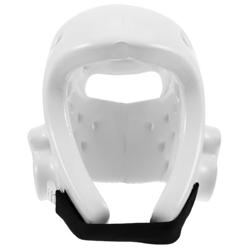 Casque de combat taekwondo blanc pour le sparring des enfants en club de boxe