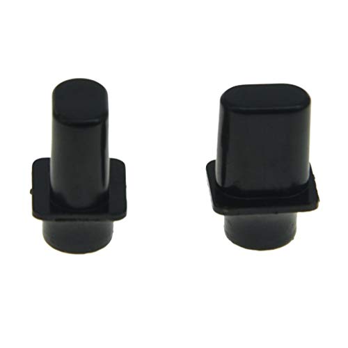 KAISH Pack of 2 Black Vintage Top Hat Switch Tip 3 Way or 4 Way Pickup Selector Switch Knobs for USA...
