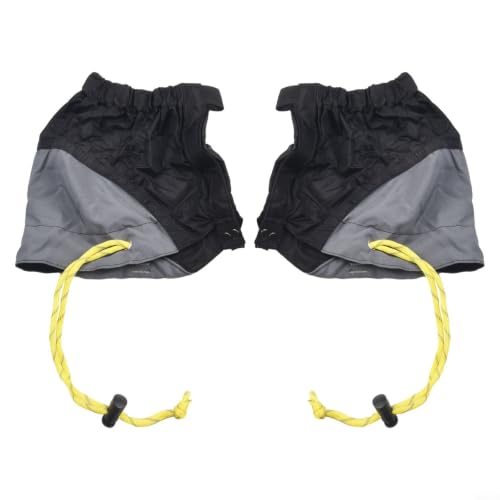 Waterproof Hiking Gaiters 20D Silicon Coated Snow Proof(Black)