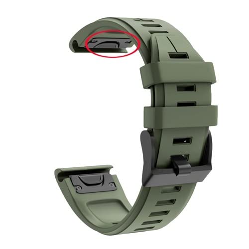 Correa de reloj de 22mm para Garmin Fenix 7 con silicona transpirable y sistema Quick Release