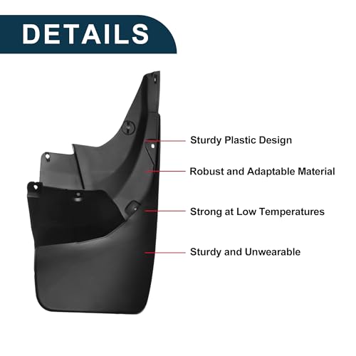 Image of Mud Flaps Splash Guards for Toyota Land Cruiser Prado FJ150 2010-2018 Front & Rear Mud Guards W /Mount Accessories