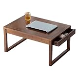 GAOAZHEN Mesa Baja con Ventana salediza, Mini Mesa de Centro y Mesa de Comedor pequeña para apartamento Peque