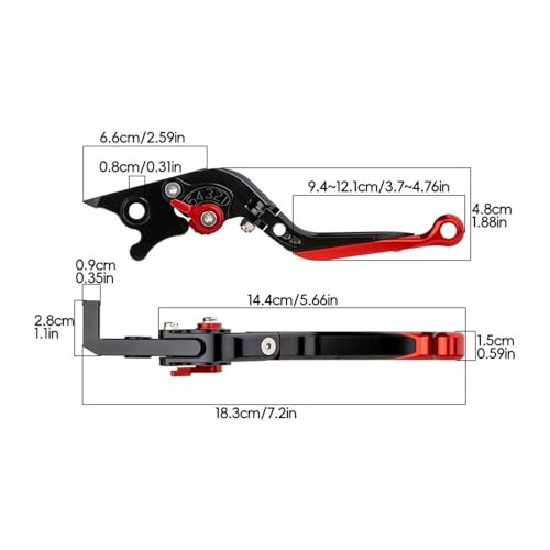 Manetas de embrague ajustables CNC de aluminio para Honda X-ADV750 7