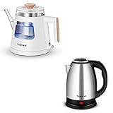 Topwit Electric Tea Kettle 1.0L, Electric Kettle Stainless Steel 2.0L, Auto-shut Off