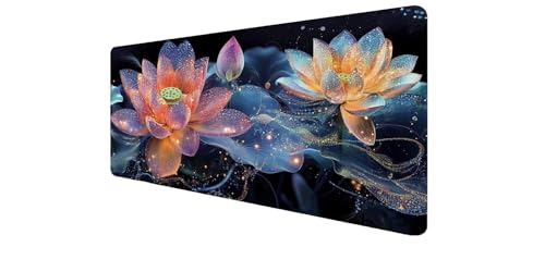 Tapis de souris XXL Orchidée pour un bureau design et fleuri