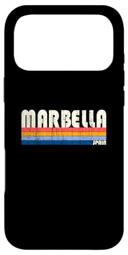 Rétro Vintage 70s 80s Style Marbella, Espagne Coque pour iPhone 17 Pro Max