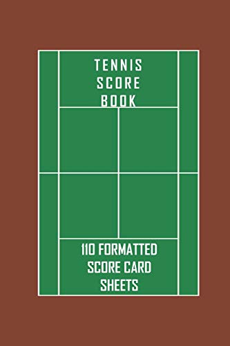 Tennis Score Book. 110 formatted score card sheets.: Portable 6 x 9 (bag sized) tennis score cards to record singles or doubles play. Includes fields ... too. Tennis gift for tennis players.