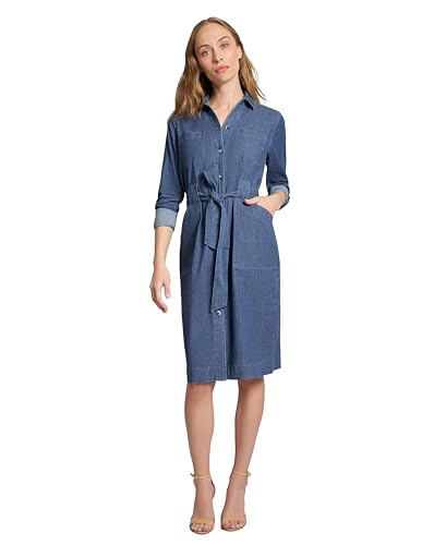 Jones New York Women's Pork Chop Pkt Tie Dress