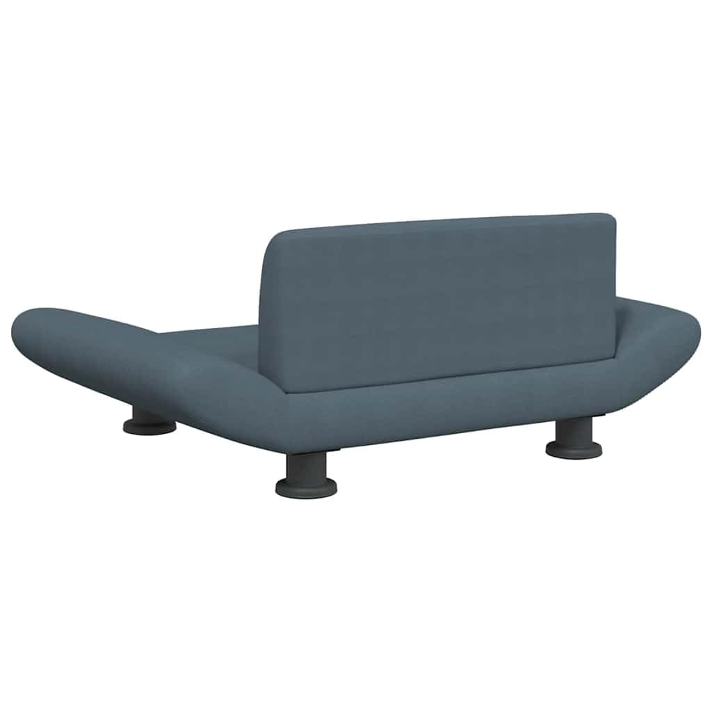 Cama para perros gris oscuro, 70 x 45 x 28 cm, tela, cojín para perros con acolchado de espuma, sofá para perros de pino con patas de acero, cama para perros pequeños, salón o dormitorio